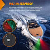 Nilight 24 Leds Red Green Marine LED Port Starboard Signals Lights, view 5