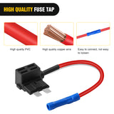 Nilight 24 Pcs 12V Car Add-a-Circuit Fuse Tap Holder Standard Mini Micro2 and Low Profile Fuses Taps 4 Types ATO ATC ATM APM for Cars Trucks Boats, view 6