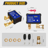 Nilight 240A Remote Battery Disconnect Switch 12V 24V Car Smart Anti-Theft Kill Switches Upgrade Prevent Power Drain Wireless Remote Control Relay Fobs Voltmeter Display for Auto Cars Truck RV Boat, view 3
