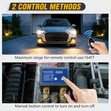 Nilight 240A Remote Battery Disconnect Switch 12V 24V Car Smart Anti-Theft Kill Switches Upgrade Prevent Power Drain Wireless Remote Control Relay Fobs Voltmeter Display for Auto Cars Truck RV Boat, view 5