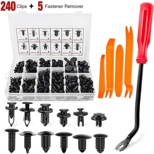 Nilight 245 Pcs Bumper Retainer Clips Car Push Retainer Kit
