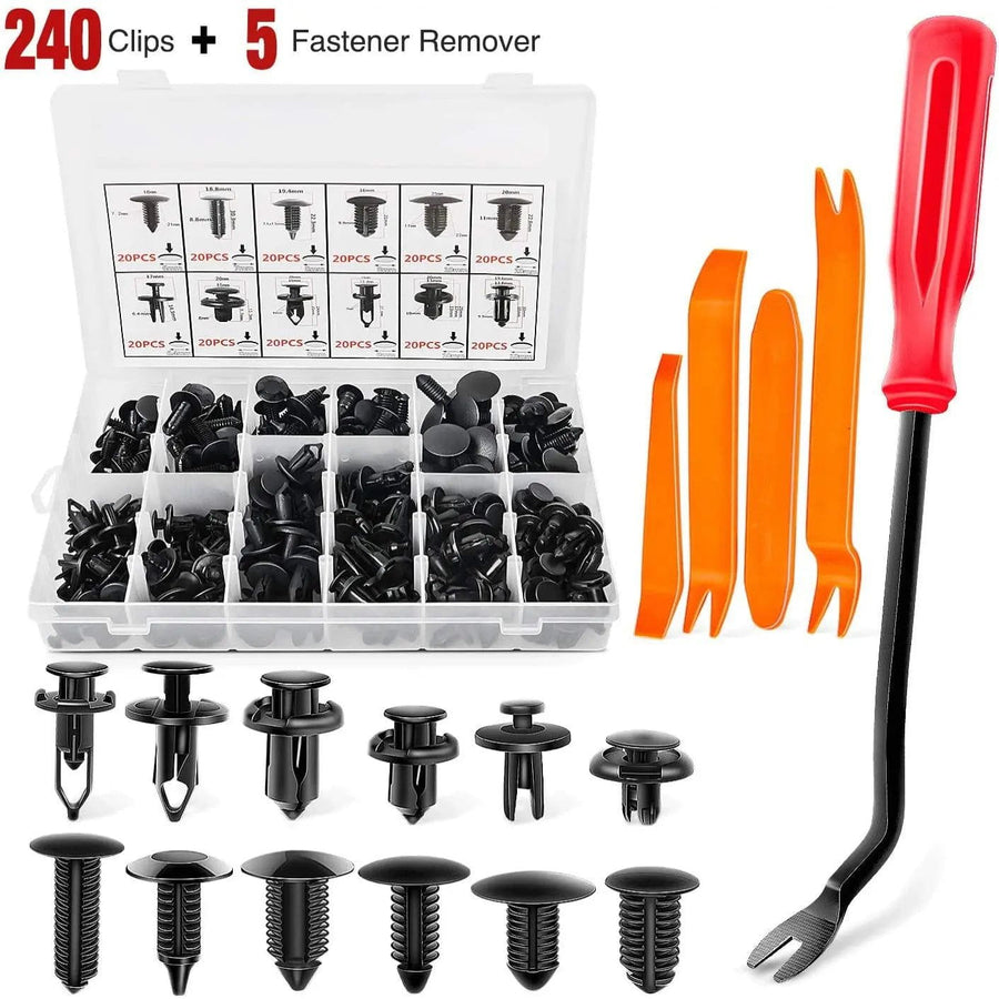 Nilight 245 Pcs Bumper Retainer Clips Car Push Retainer Kit