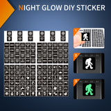 Nilight 249PCS Night Glow Sticker for Rocker Switch Panel DIY Luminous Pattern Text Label in The Dark Toggle for Dashboard Boat RV Car Truck Vehicle, view 2