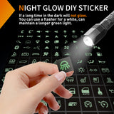 Nilight 249PCS Night Glow Sticker for Rocker Switch Panel DIY Luminous Pattern Text Label in The Dark Toggle for Dashboard Boat RV Car Truck Vehicle, view 4