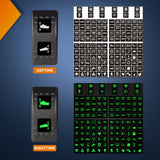 Nilight 249PCS Night Glow Sticker for Rocker Switch Panel DIY Luminous Pattern Text Label in The Dark Toggle for Dashboard Boat RV Car Truck Vehicle, view 6
