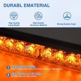 Nilight 24LED Emergency Strobe Traffic Advisor Light Bar 2 in 1 Amber Dash Warning Safety Flashing Lights Front/Rear Windshield Construction Lights for Trucks Cars Plow Police Firefighter Vehicles, view 2
