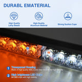 Nilight 24LED Emergency Strobe Traffic Advisor Light Bar 2 in 1 Amber White Dash Warning Safety Flashing Lights Front/Rear Windshield Construction Lights for Trucks Cars Plow Police Vehicles, view 2
