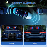 Nilight 24LED Emergency Strobe Traffic Advisor Light Bar 2 in 1 Red Blue Dash Warning Safety Flashing Lights Front/Rear Windshield Construction Lights for Trucks Cars Plow Police Firefighter Vehicles, view 3