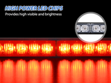 Nilight 24LED Emergency Strobe Traffic Advisor Light Bar 2 in 1 Red Dash Warning Safety Flashing Lights Front/Rear Windshield Construction Lights for Trucks Cars Plow Police Firefighter Vehicles, view 4