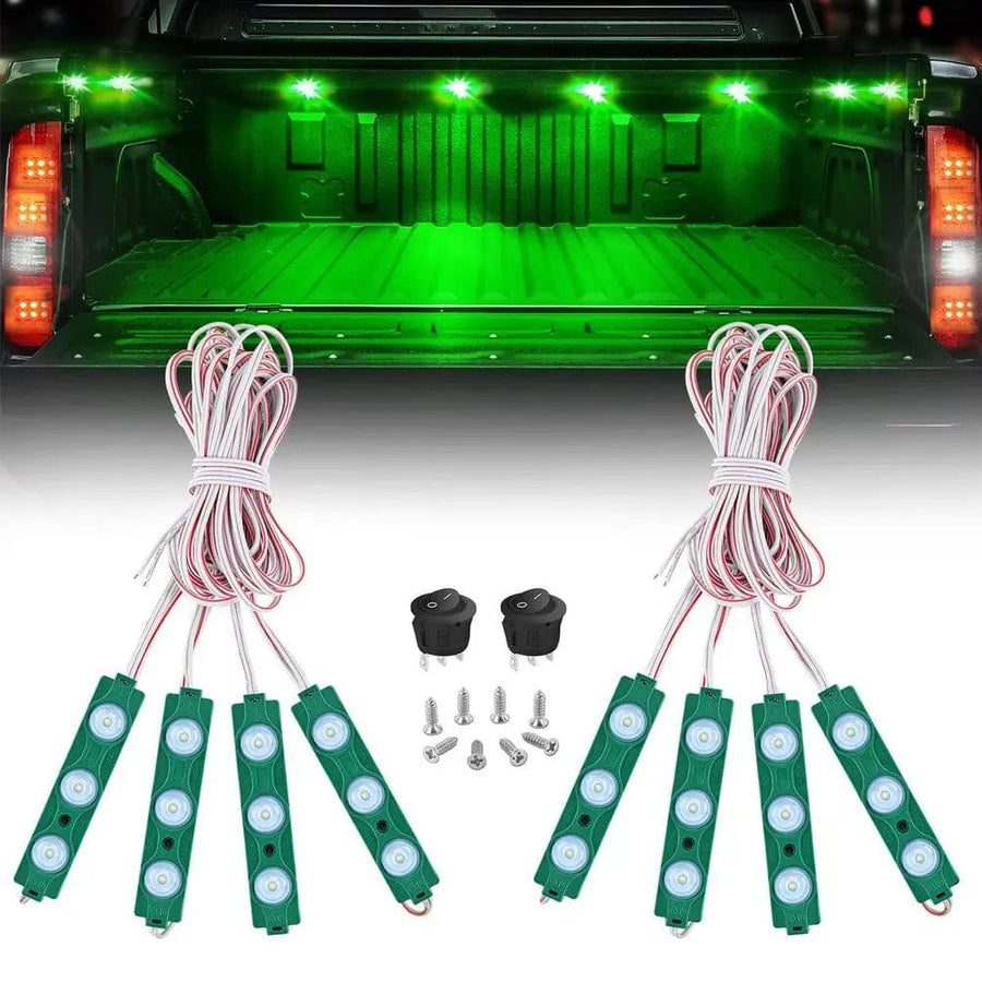 Nilight 24 LEDs Green Ultra-Bright Light Kit (8 Pcs)
