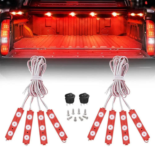 Nilight 24 LEDs Red Ultra-Bright Light Kit (8 Pcs)