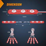 Nilight 24 LEDs Red Ultra-Bright Light Kit (8 Pcs), view 2