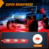 Nilight 24 LEDs Red Ultra-Bright Light Kit (8 Pcs), view 5