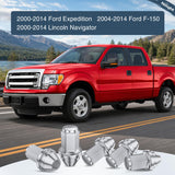 Nilight 24PCS M14x2 Lug Nuts Compatible with 2004-2014 Ford F-150 | for 2000-2014 Expedition/Lincoln Navigator 2006-2008 Mark LT One-Piece Solid Chrome Steel OEM Factory Wheel Nuts Replace, view 3