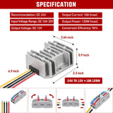 Nilight 24V to 12V 10A 120W Voltage Converter, view 2