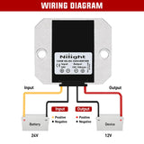 Nilight 24V to 12V 10A 120W Voltage Converter, view 3