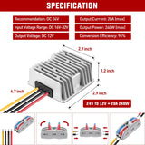 Nilight 24V to 12V 20A 240W Voltage Converter, view 2