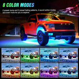 Nilight 252Leds RGB Underglow Neon Wireless Remote Control Led Strip Light 4PCS, view 5