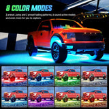 Nilight 256Leds RGB Underglow Neon APP Remote Control Led Strip Light 4PCS, view 5