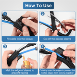 Nilight 25ft-1/2inch Cable Management Sleeves, view 5