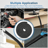 Nilight 25ft-1/2inch Cable Management Sleeves, view 6