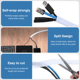 Nilight 25ft-1/2inch White Cable Management Sleeves, view 3