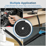 Nilight 25ft-1 inch Cable Management Sleeves, view 6