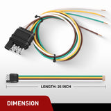 Nilight 25inch 18AWG 4 Pin Trailer Wire, view 5