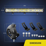 Nilight 26 Inch 540W 50000LM Triple Row Spot Flood LED Light Bar | 14AWG Wire 3Pin Switch (25% OFF Final Checkout), view 6