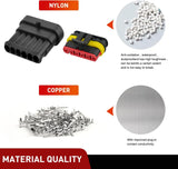 Nilight 260PCS 6 Pin Electrical Connector ‎Plug Male Female Terminal Wire Connector, view 4