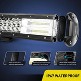 Nilight 26 Inch 297W 29700LM Triple Row Spot Flood LED Light Bar, view 4