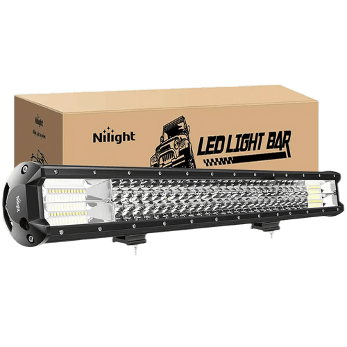 Nilight 26 Inch 360W Triple Row Spot Flood LED Light Bar