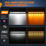Nilight 26 Inch 540W Triple Row Amber White Spot Flood LED Light Bar | 16AWG DT Wire, view 4