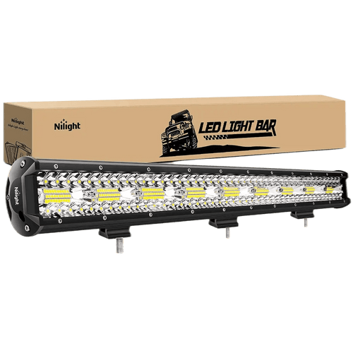 Nilight 26 Inch 540W Triple Row Spot Flood LED Light Bar