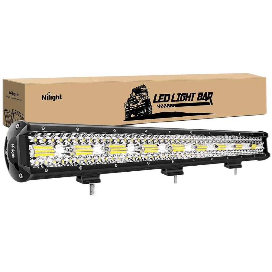 Nilight 26 Inch 540W Triple Row Spot Flood LED Light Bar