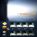 Nilight 26 Inch 540W Triple Row Spot Flood LED Light Bar, view 4