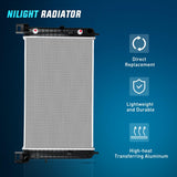 Nilight 28 Inch Radiator for Chevrolet Silverado GMC Sierra 1500 2500 Yukon XL Cadillac Escalade Automatic Trans 1999 2000 2001 2002 2003 2004 2005 2006, view 2