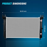 Nilight 28 Inch Radiator for Chevrolet Silverado GMC Sierra 1500 2500 Yukon XL Cadillac Escalade Automatic Trans 1999 2000 2001 2002 2003 2004 2005 2006, view 4