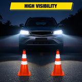 Nilight 28 inch Traffic Safety Cones, 4 Pack Durable PVC Orange Cones with Reflective Collars for Road Safety, Parking, Construction Work, Sports Training, view 4