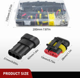Nilight 280PCS 3 Pin Electrical Connector ‎Plug Male Female Terminal Wire Connector, view 2
