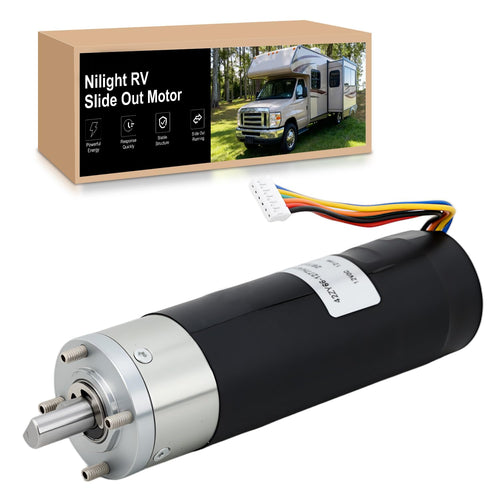 Nilight 287298 RV in-Wall Slide-Out Motor for Lippert Schwintek 500:1 | Compatible with Lippert LCI Schwintek in Wall Slide System 500:1 High Torque Gear Ratio Motorhome for Travel Trailer Camper