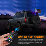 Nilight 2FT Spiral Antenna Led Whip Light RF Remote Control | 8.6FT Wire 5Pin Switch, view 6