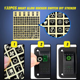 Nilight 2Gang Aluminum 5Pin ON/Off Rocker Switch Panel Green, view 4