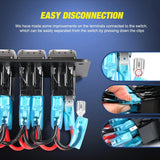 Nilight 2Gang Red Rocker Switch Panel w/ 4.8 Amp Dual USB Charger Voltmeter, view 5