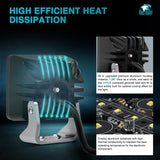 Nilight 2 Inch 4LED 20W Square Spot Built-in EMC LED Pod Lights (Pair), view 5