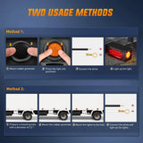 Nilight 2 Inch Amber 9 Leds Round Marker Clearance Light (Pair), view 6