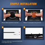 Nilight 2 Inch Amber Round Side Marker Light (5 Pcs), view 4