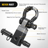Nilight 2 Inch Anti-Theft Shackle Hitch Receiver Set Black, view 3