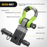 Nilight 2 Inch Anti-Theft Shackle Hitch Receiver Set Green Black, view 3