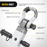 Nilight 2 Inch Anti-Theft Shackle Hitch Receiver Set White, view 3